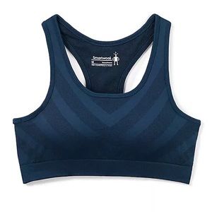 Smartwool Women's Merino Sport Seamless Racerback Bra, S, Twilight Blue